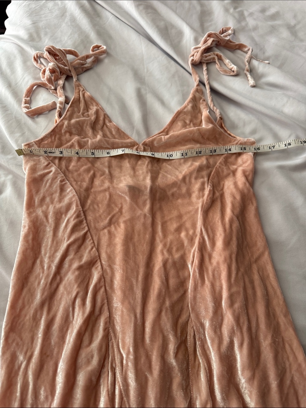 Attico | Marisa Var. 3 Velvet Slip Dress with Tie Straps Size S (estimate) - Picture 9 of 11